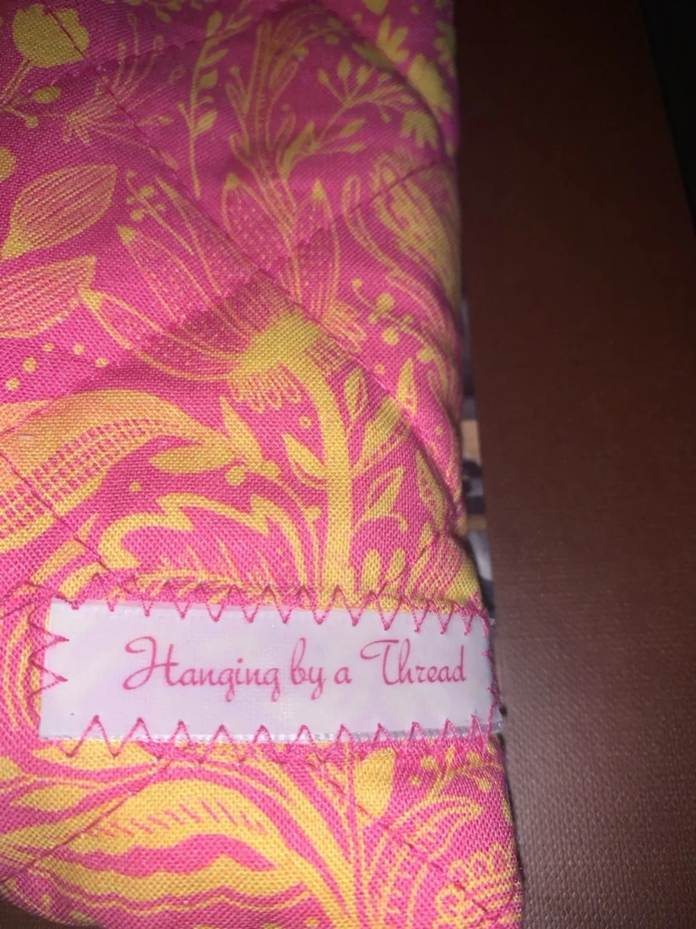 Pink & Yellow Floral Pencil Case